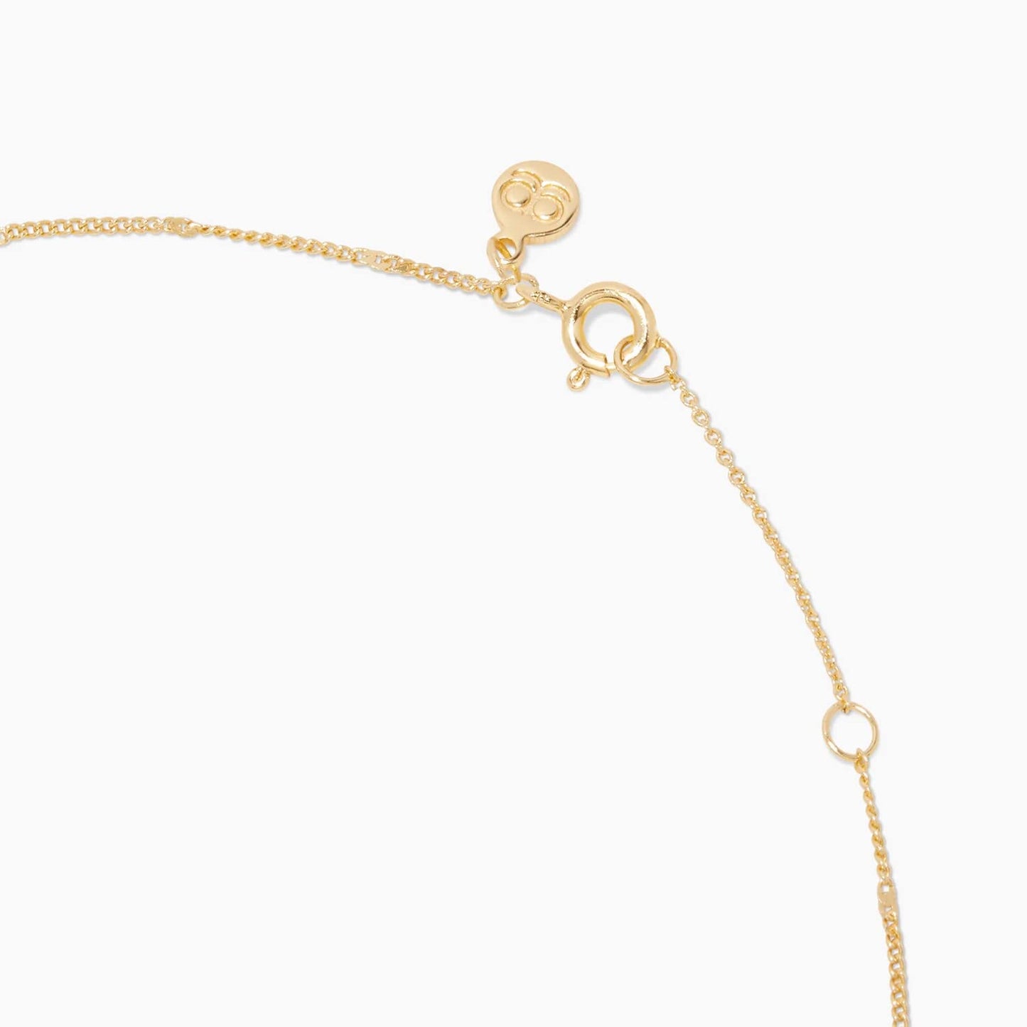 gorjana - Sunset Coin Necklace 17 1/8" - 18k Gold Plated Brass - Unique Sunset Design - Spring Ring Closure - Versatile Layering Piece - Daily Elegance
