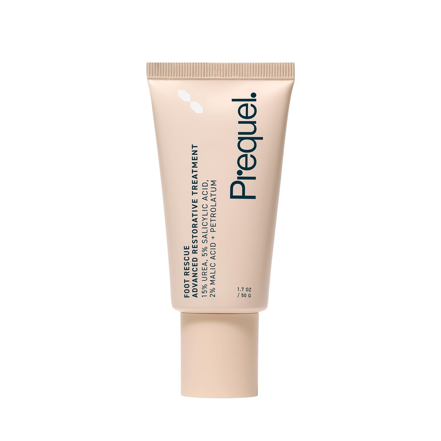 Prequel Skin Foot Rescue, Professional Foot Treatment with 15% Urea + Salicylic Acid. Advanced Foot Cream For Dry Cracked Feet. Clinical-Grade Foot Moisturizer. 1.7oz