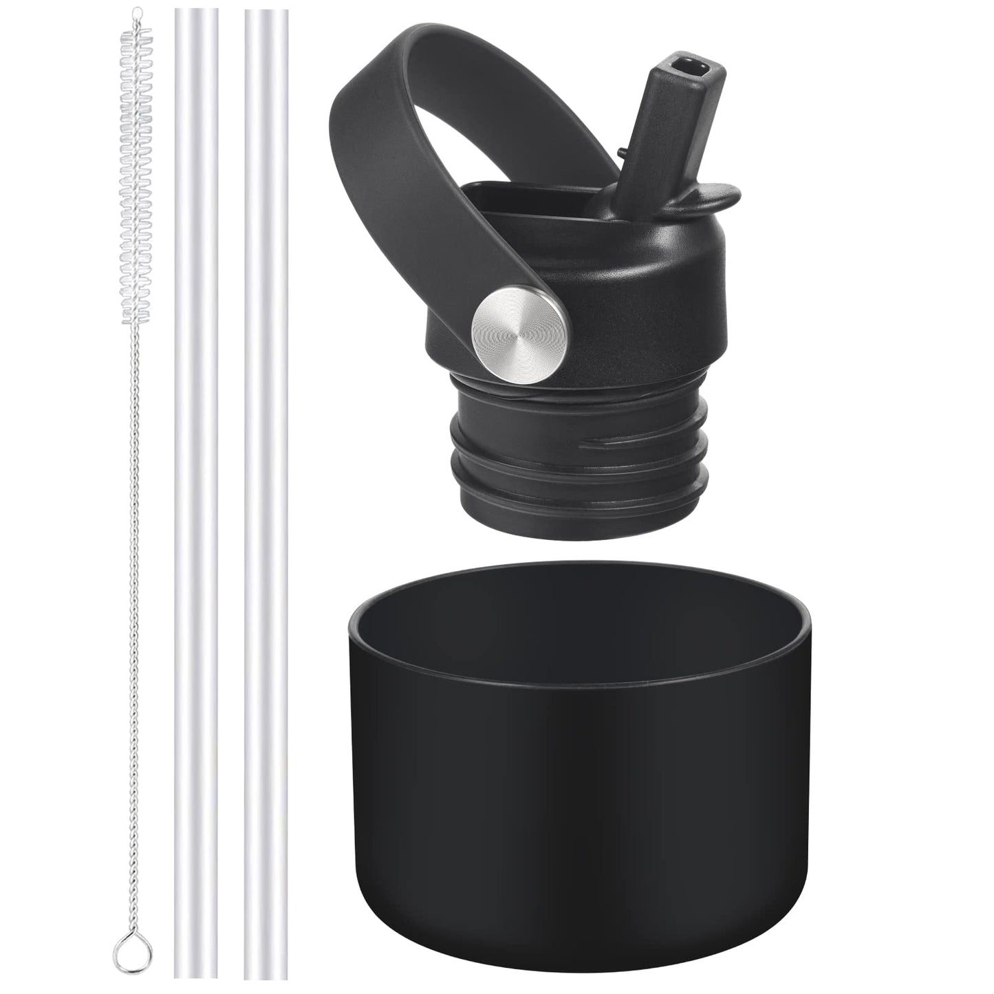 RRegeny Straw Lid for Hydro Flask Standard Mouth, Lid with Straws Fits Standard Mouth Hydroflask, Sport Cap Water Bottle Accessories Top Replacement Straw Lid