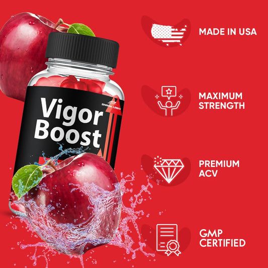 (1 Pack) VigorBoost Gummies, Maximum Strength Supplement, Advanced All Natural Vitamin Gummies