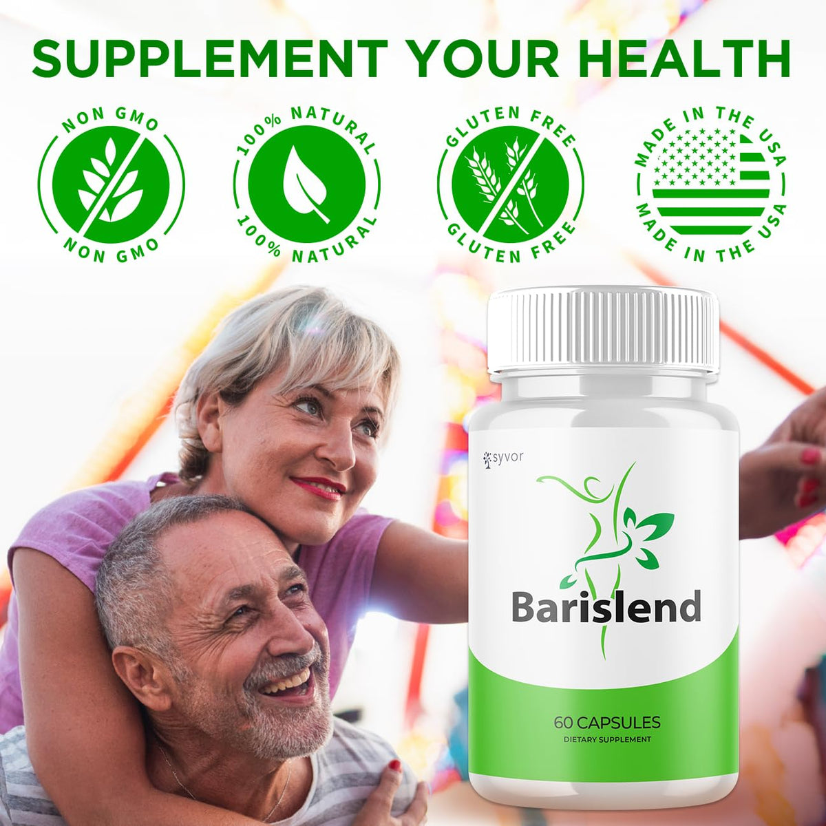 (2 Pack) Barislend Capsules, Official Barislend Pink Salt Pills with All Natural Ingredients, Bari-Slend Advanced Formula Vitamin Pills for Health and Wellness Support for Men and Women (120 Capsules)