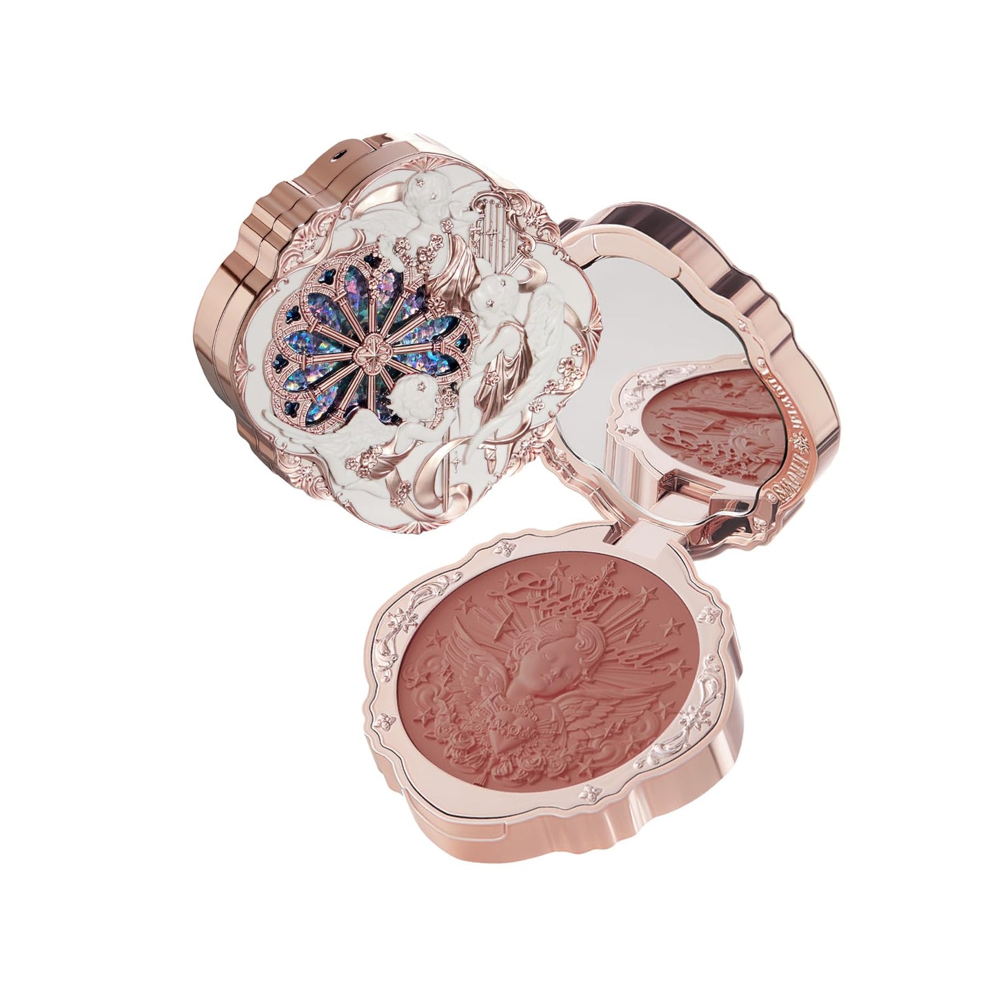 Flower Knows Little Angel Cream Blush,Buildable & Blendable Makeup Blush for cheeks,Soft & Long-lasting for Girls & Women(01 Flaming Heart,6g)