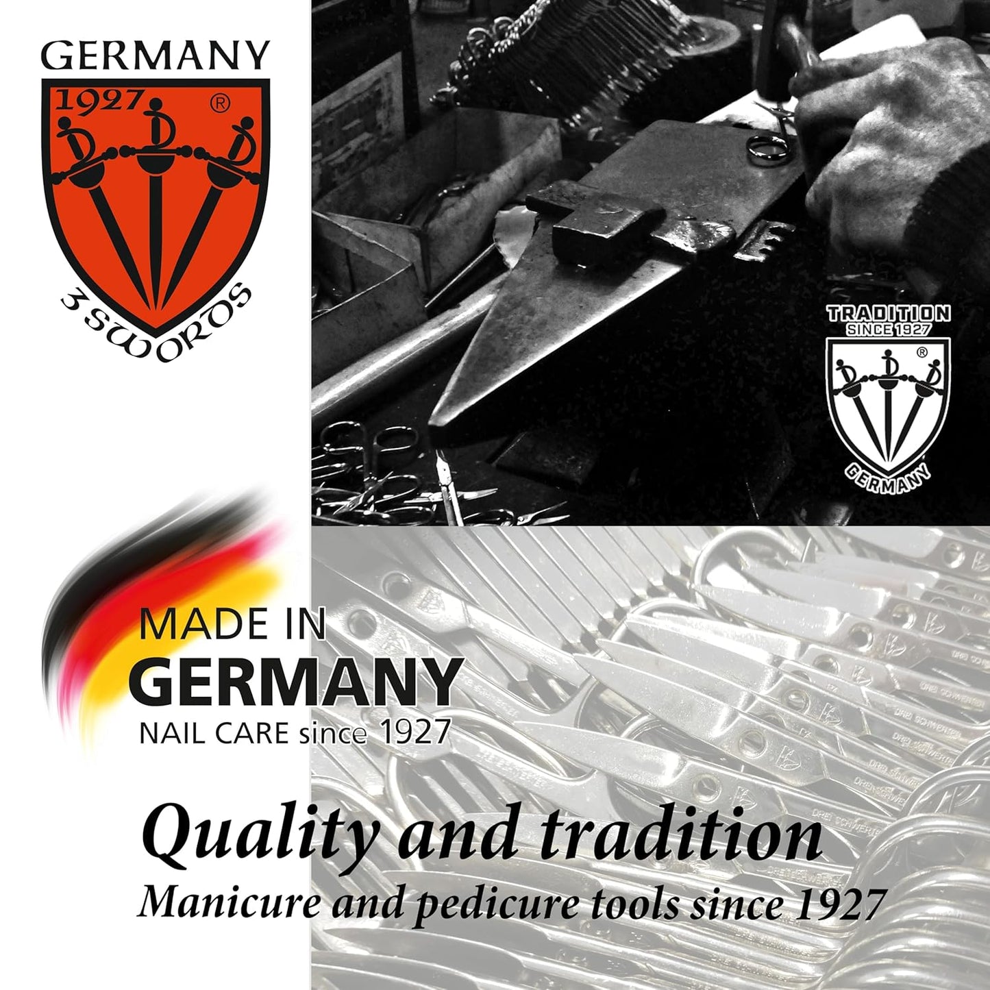 3 Swords Germany – manicure pedicure grooming set kit (548)