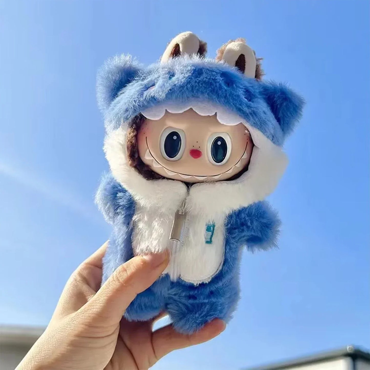 PopMart Labubu 17cm Shark Onesie Outfit