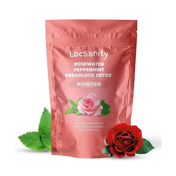 Locsanity Dreadlock Hair Scalp Detox - Deep Clean Powder, Cleansing Conditioner Natural Cleanser for Build Up ACV Alternative, Loc Care and Maintenance Products