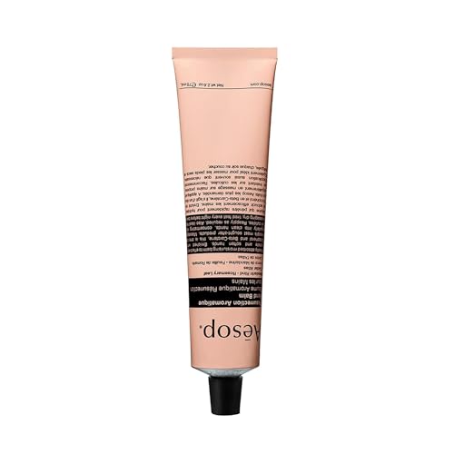 Aesop Resurrection Aromatique Travel Size Hand Balm | Lotion with Sweet Almond and Macadamia Nut to Nourish Dry Hands | 2.4 oz / 75mL
