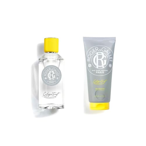 ROGER & GALLET | Cologne Twist Gift Set | 3.3 fl oz Eau de Cologne | 6.6 oz Bath Shower Gel | Limited Edition