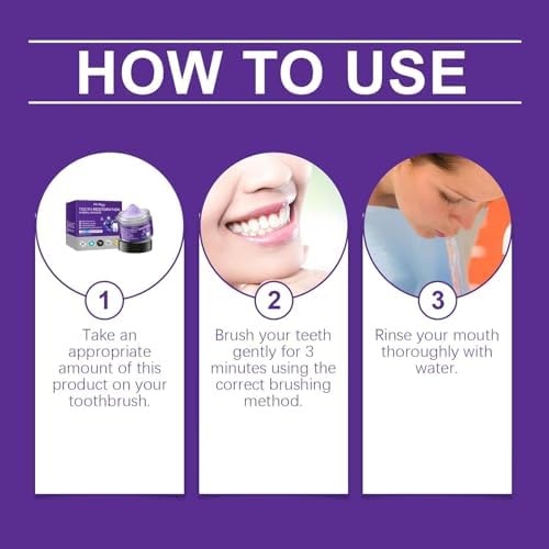 Teeth Restoration Mineral Powder, Mineral Tooth Powder, Dental Restoration Mine RAL Po wder, in Strengthening Teeth and Gums, Protect Gums and Freshen Breath 2pcs