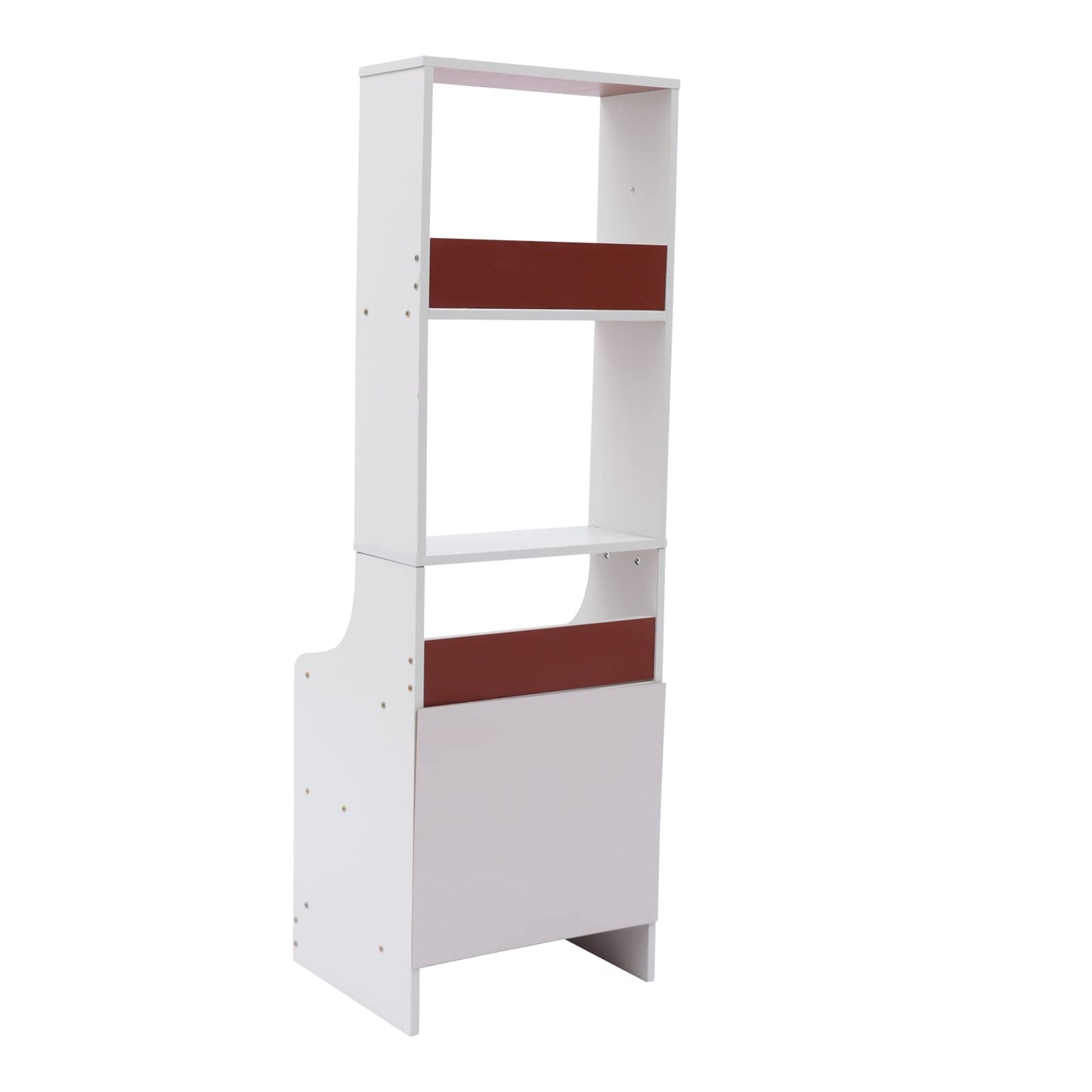 Modern Nightstand, Tall Bed End Table/Bedside Table for Bedroom Living Room, Bed Side Table/Night Stand with Storage Shelf and 2 Drawers