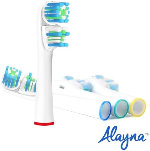 Replacement Brush Heads Compatible with OralB Braun- Best Double Clean, Pack of 12 Electric Toothbrush Replacement Heads- for Oral B Pro, 1000, 8000, 9000, Adults, Kids, Vitality, Dual Plus!