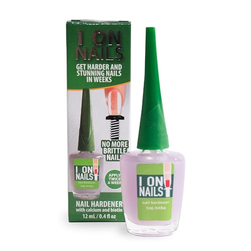 I On Nails: Ultimate Nail Strengthener, Growth & Repair, Clear Polish Hardener, Keratin Treatment for Damaged Nails - Hard as Nails Elixir.
