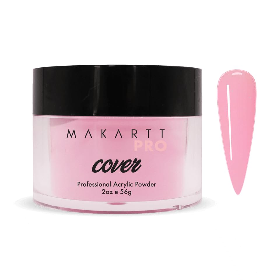 Acrylic Powder - 56g/2oz Nail Cover for Extension, Perfect for Professional Private Nail Technicians - Color: Rose Petal