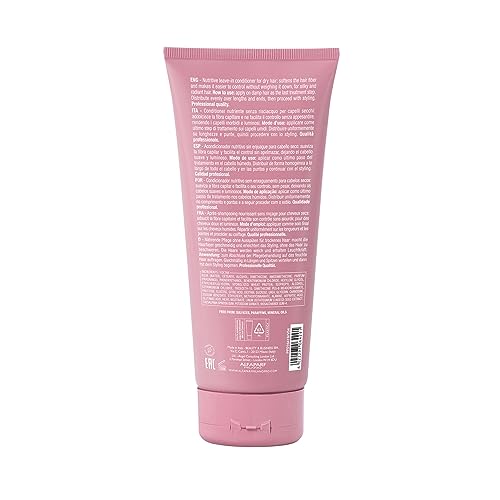 Alfaparf Milano Semi di Lino Moisture Nutritive Shampoo and Conditioner Set for Dry Hair - Sulfate Free Moisturizing Shampoo and Conditioner - Safe on Color Treated Hair - Adds Shine and Softness