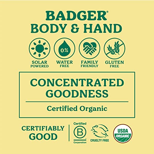 Badger Foot Balm, 100% Organic Foot Cream for Dry Cracked Heels and Feet, Fast Acting Foot Care for Women & Men, All-Natural Cracked Heel Treatment, 2 oz Tin, 2-Pack