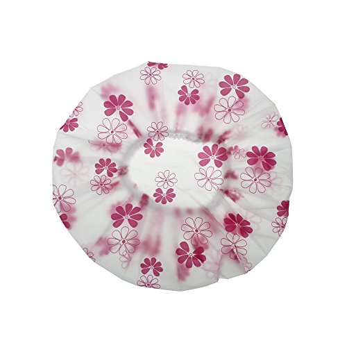 LJY 13 Pieces Assorted Shower Caps Elastic Waterproof Plastic Bathing Salon Hair Cap Lady Salon Hat