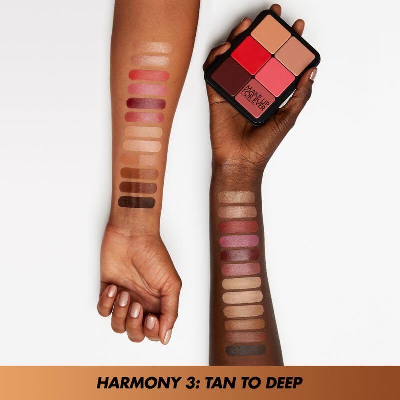 HD Skin Face Essentials Palette with Highlighters - Tan to Deep - Harmony 3 by Make Up For Ever for Women for Face and Cheek