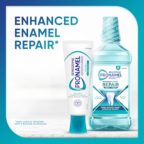 Sensodyne Pronamel Fresh Breath Enamel Toothpaste for Sensitive Teeth and Cavity Protection, Fresh Wave - 4 oz (4 Pack)