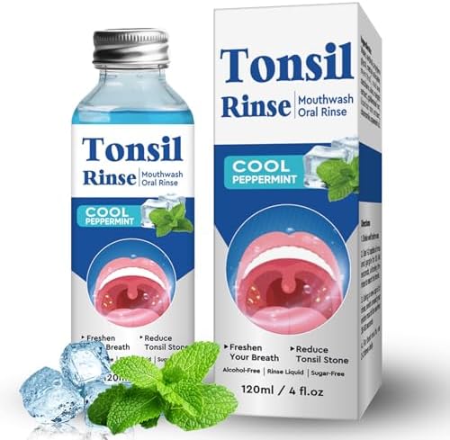 Tonsil Stone Remover, Nature Tonsil Stone Mouthwash or Oral Rinse Liquid to Remove Bad Breath, Soothe Dry Mouth & Fresh Breath, Tonsil Stone Removal Liquid, 4Fl Oz