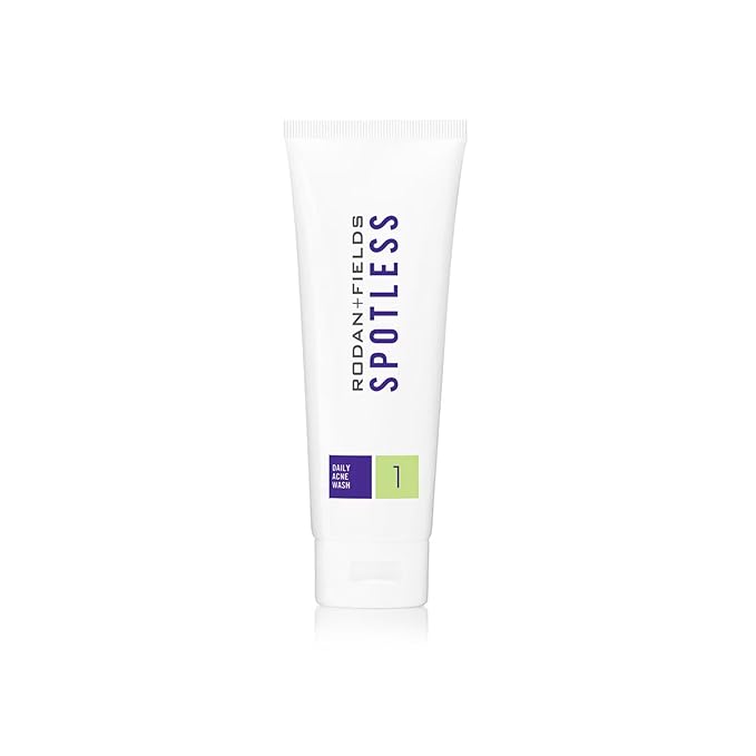 RODAN + FIELDS Spotless Daily Acne Wash | 125 mL | Gentle Exfoliating Face Wash with Benzoyl Peroxide for Teens and Young Adults | Clears Breakouts & Promotes Clear Skin | Morning & Night Skincare