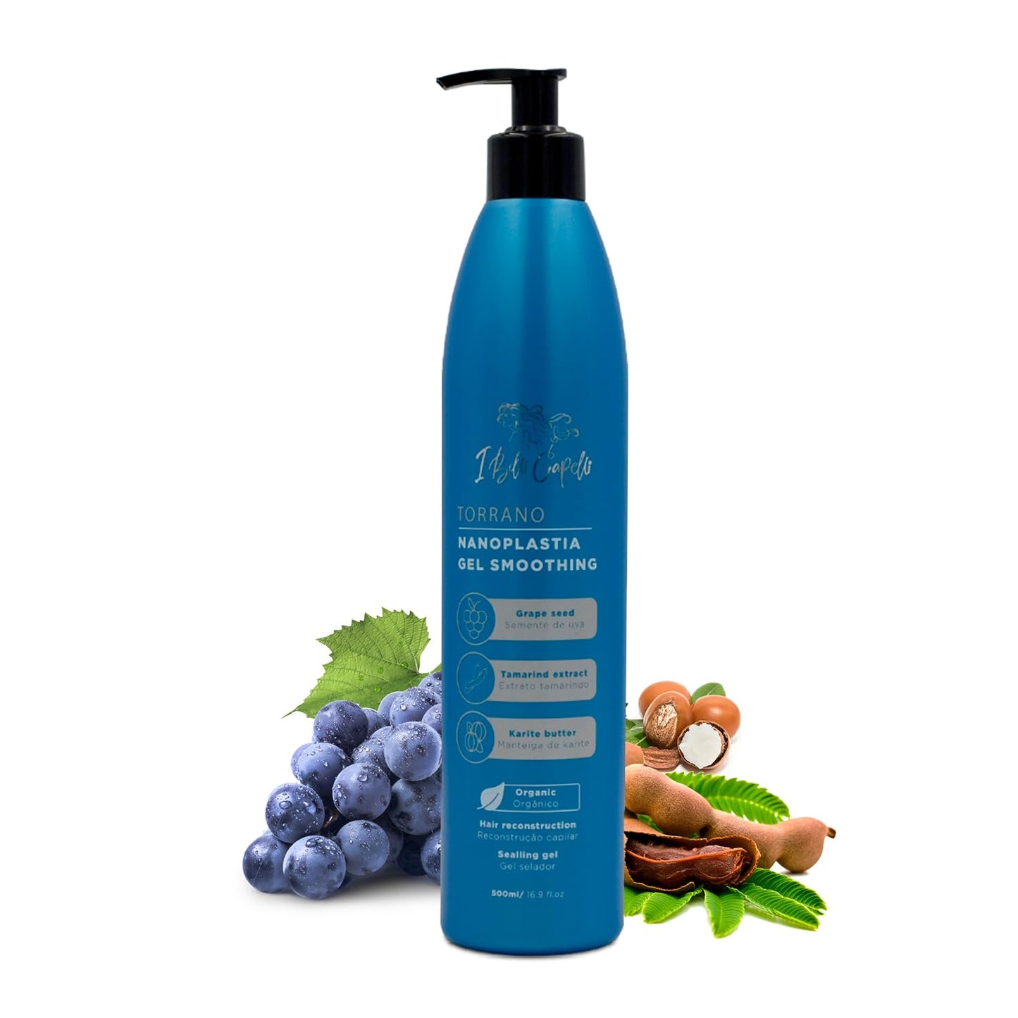 Torrano Gel Keratin Hair Treatment Straightening in 1 Step, Formaldehyde Free-Nanoplastia Para Alisar Cabello, Keratina Organica Sin Formol Para Alisar el Pelo - Nano Keratin, 16.9Fl.oz (500ml)