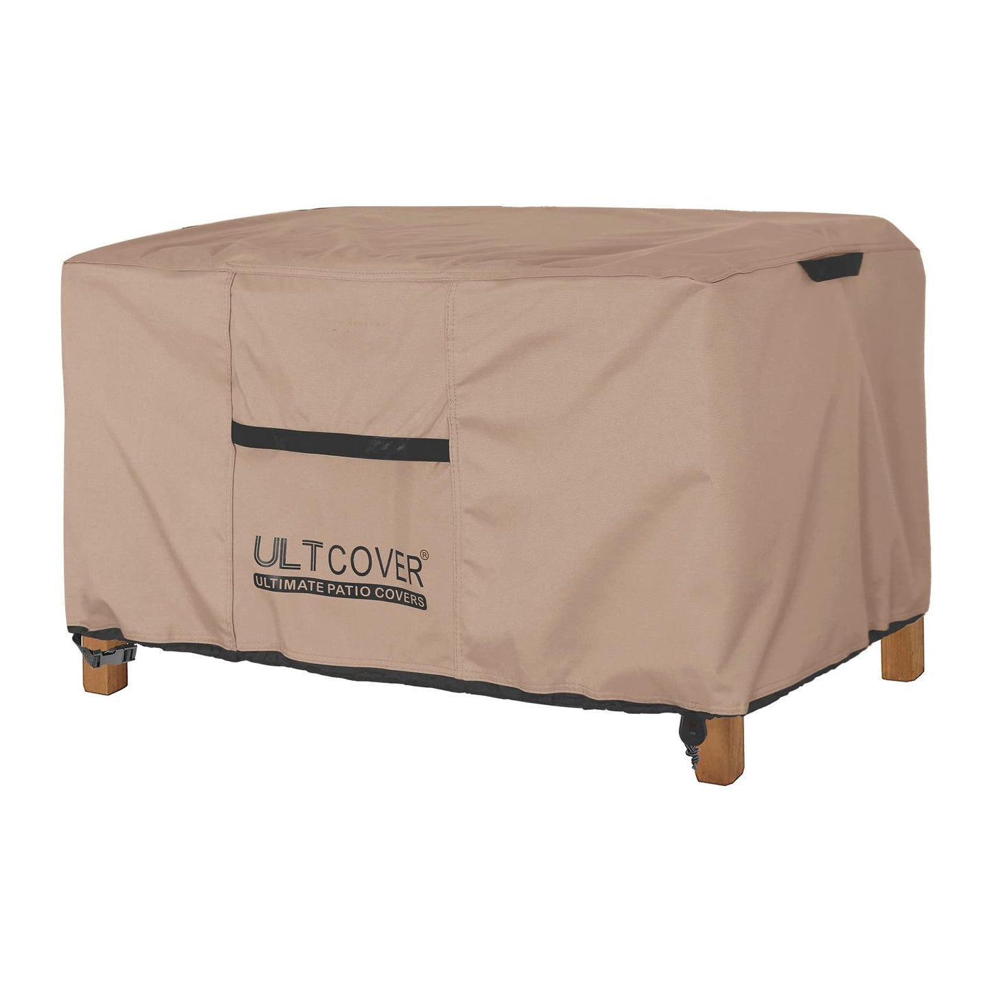 ULTCOVER Patio Coffee Table Cover, Waterproof Rectangular Outdoor Small Side Table Cover 48x26x18 inch
