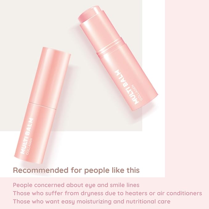 【LAB factory】 Multi Balm(Collagen) Facial Moisturizer Stick | All-in-One Hydrating Balm, Eye Cream, Neck Cream (1ea) Korean Beauty