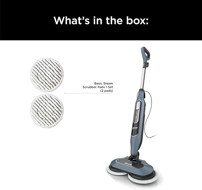 Shark S8000 Steam & Scrub All-in-One Scrubbing and Sanitizing Hard Floor Steam Mop pure water (Renewed)