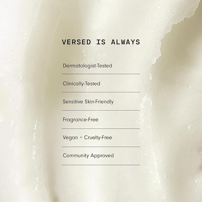 Versed Day Dissolve Cleansing Balm - Makeup Melting Balm Infused with Vitamin E + Eucalyptus Oil to Calm Skin - Oil Based Double Cleanser with Avocado + Jojoba (0.6 oz)