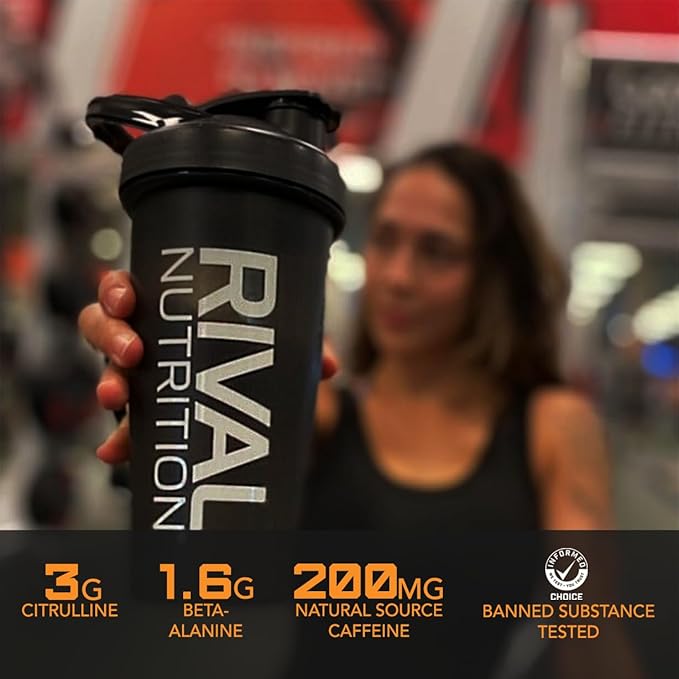 Rivalus, Powder Burn 2.0 Punch 30 Serving, Knockout Punch, 10.1 Ounce