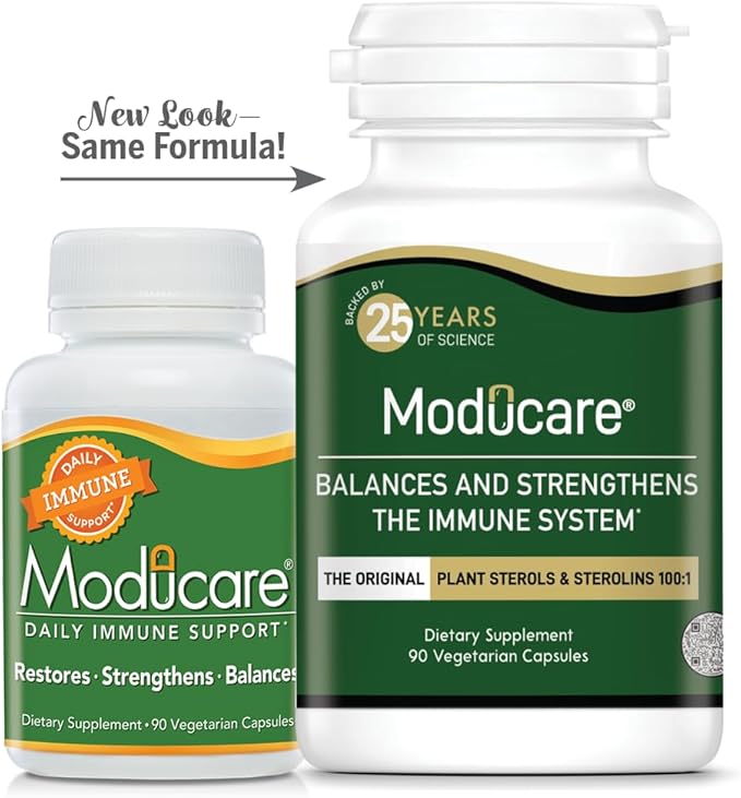 Daily Immune Support, Plant Sterol Dietary Supplement, 180 Vegetarian Capsules (Packing May Vary)