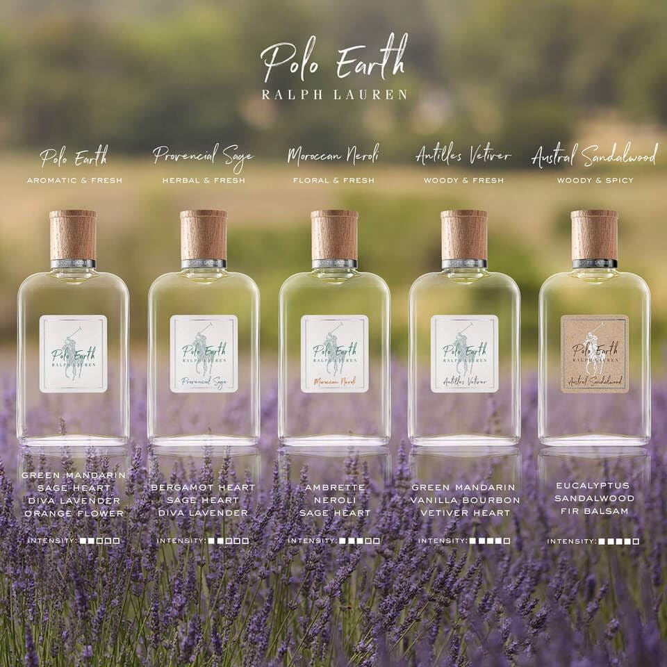 Ralph Lauren - Polo Earth - Provencial Sage - Eau de Toilette - Citrus & Woody - With Notes of Bergamot, Sage, and Lavender