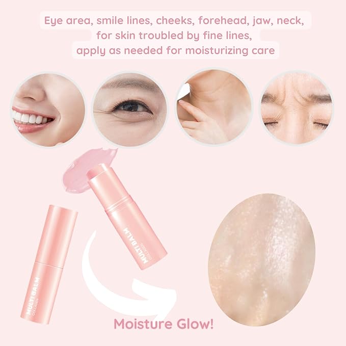 【LAB factory】 Multi Balm(Collagen) Facial Moisturizer Stick | All-in-One Hydrating Balm, Eye Cream, Neck Cream (2ea)
