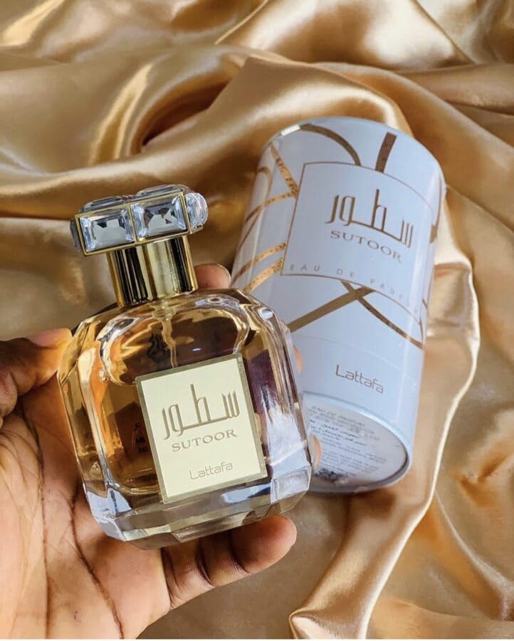 Lattafa Sutoor Eau de Parfum Spray for Women, 3.4 Ounce