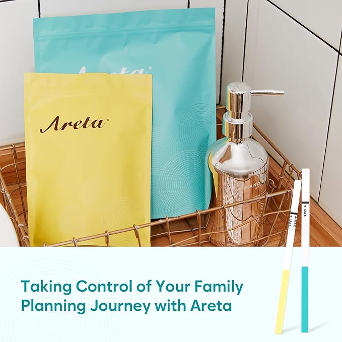 Areta Ovulation & Pregnancy Test Strips: 20 Ovulation Strips & 10 Pregnancy Tests Combo Kit | Accurate at-Home Fertility Tracker