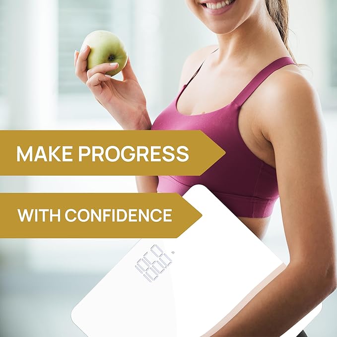 INEVIFIT Bathroom Scale, Highly Accurate Digital Bathroom Body Scale, Precisely Measures Weight up to 400 lbs