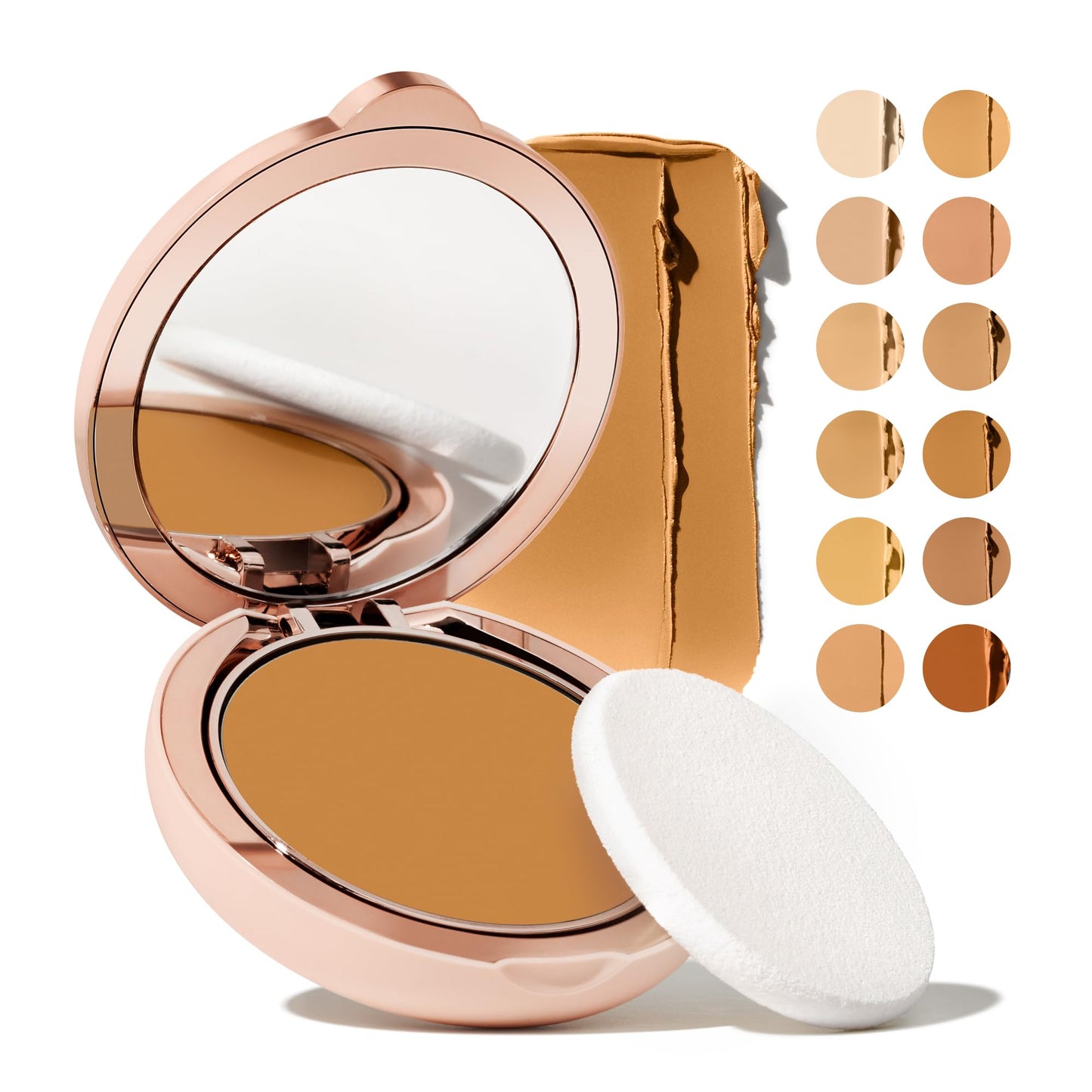 Toty by Sofia Vergara - Ilumina CC Creamy Compact SPF 50+ Mineral Broad Spectrum Sunscreen for Face - Tinted Blurring Balm SPF- Matte, Light Coverage - Water & Sweat Resistant - All Skin Types - 4W