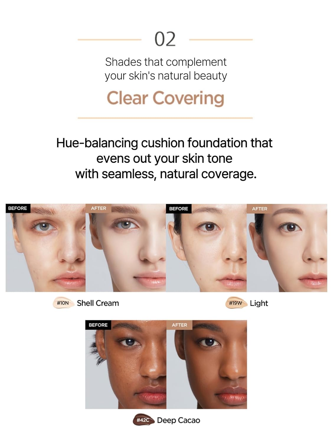 JUNG SAEM MOOL Essential Skin Nuder Cushion 17 Fair Pink 0.49 Fl Oz (Refill Only, SPF 50 Broad Spectrum) | Natural Radiant Finish, Lightweight Hydration, Korean Cushion Foundation