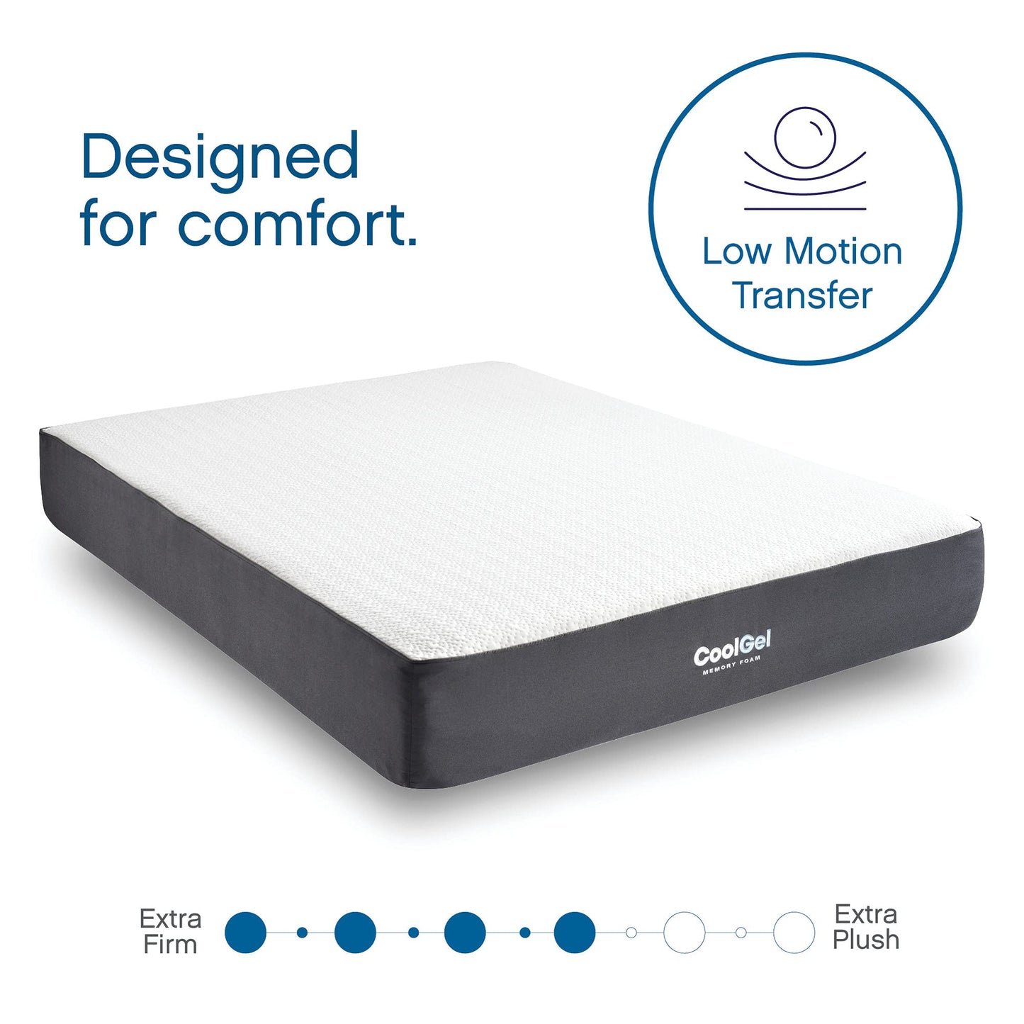 Cool Gel 10 Inch Full Size Mattress Memory Foam Medium Firm, Gel Memory Foam Mattress Full Matress Cooling, Made in the USA, 10" Depth with Pressure Relief, CertiPUR-US Certified No Fiberglass, Bed