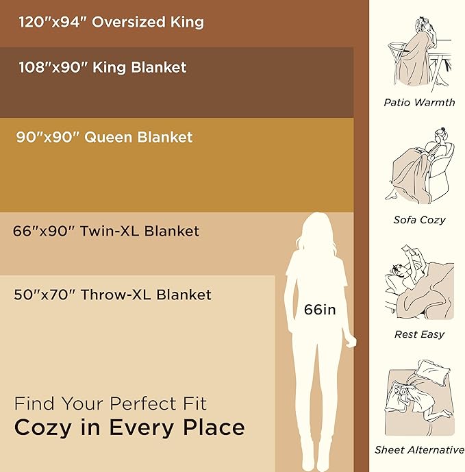 Bedsure 100% Cotton Large Throw Blanket for Couch 50x70 inches - Breathable and Lightweight, Soft Cozy Herringbone Woven Blanket for Summer Spring, Dark Grey
