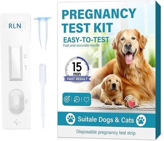 Dog Pregnancy Test Kit, Pet Pregnancy Supplies, Accurate and Fast Pregnancy Test Strips for Puppy, Disposable Pet Clinic Equipment at Home