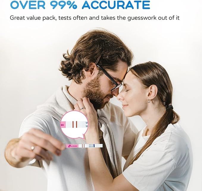 30 Ovulation Test Strips and 35 Pregnancy Tests with 65 Urine Cups, Fertility Test for Women TTC, Get Pregnant Easier, Easy to Use at Home, Over 99% Accuracy, Individually Wrapped