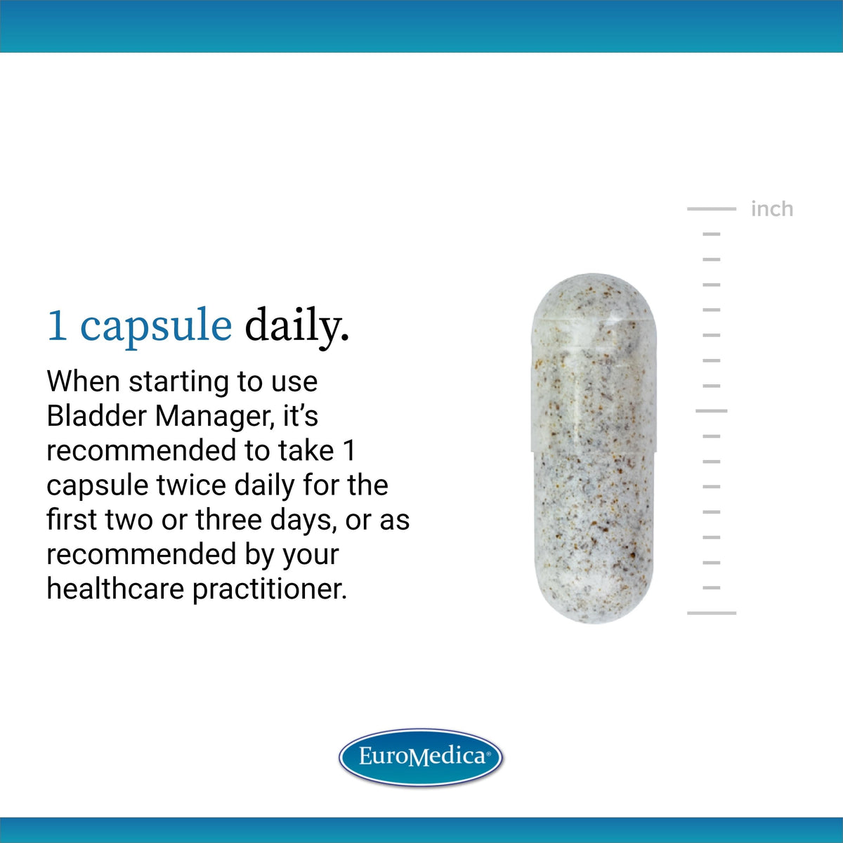 Euromedica Bladder Manager - 30 Capsules - Clinically-Studied Herbal Supplement - Support Bladder Strength & Healthy Urinary Tract Function - Formulated for Men & Women - 30 Servings