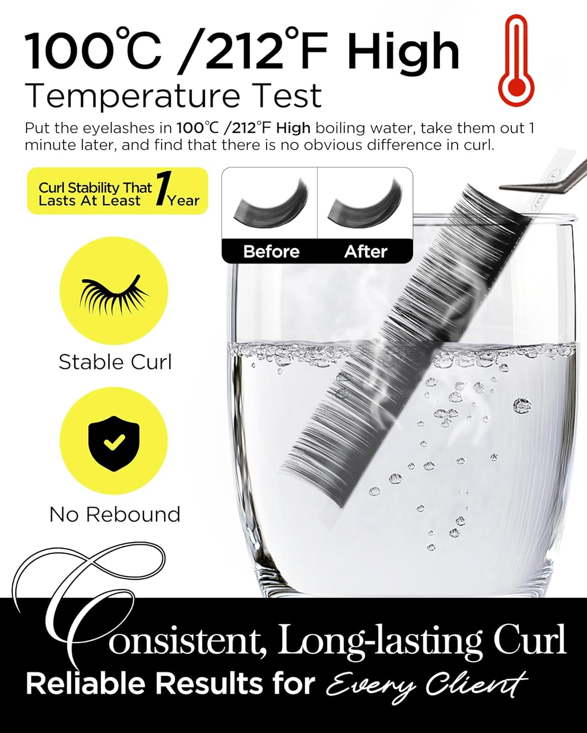 BEYELIAN Eyelash Extension 0.15 C Curl 7-15mm Mixed Tray Easy Fan Lash Extensions Volume Lashes Individual lash Extensions Professional Use Natural Classic Matte Black (0.15 C 7-15mm Mix)