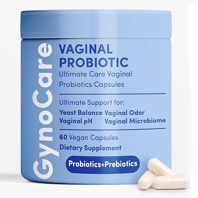 Terramed Just Think Comfort Vaginal Probiotics for Women pH Balance | Prebiotics & Probiotics for Women | Women's Welness for Vaginal Health | Odor Relief | 60 Capsules