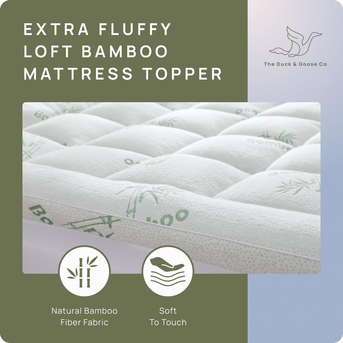 Cooling Mattress Topper - King Size | Plush Pad Mattress Topper for Back Pain Relief, 8-21" Deep Pocket | Viscose Made from Bamboo Pillow Top | Bedroom Essentials