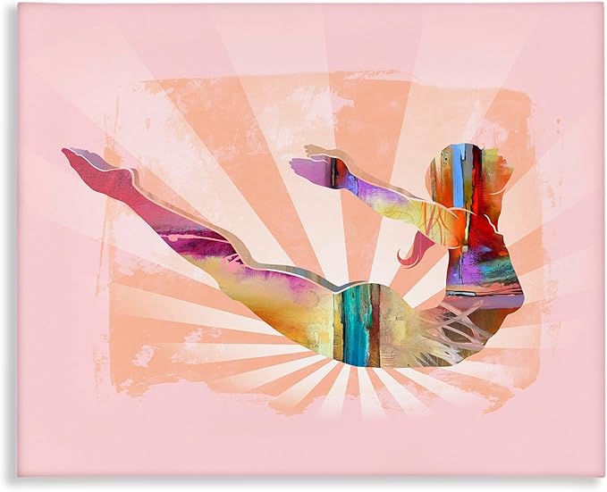 Stupell Industries Abstract Mindfulness Exercise Canvas Wall Art Design by Tim Parker, 48 x 36