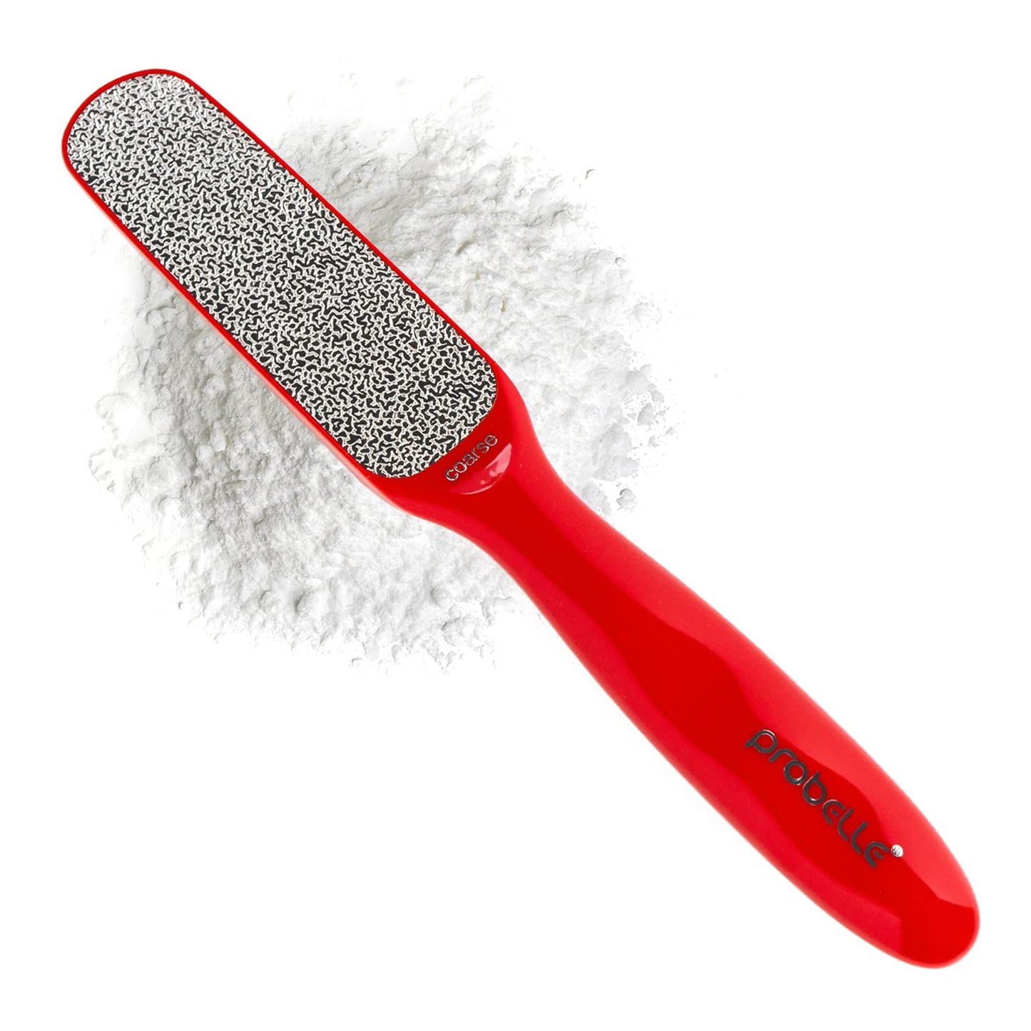 Probelle Double Sided Multidirectional Nickel Foot File Callus Remover - Immediately Reduces calluses and Corns to Powder for Instant Results, Safe Tool (Red)