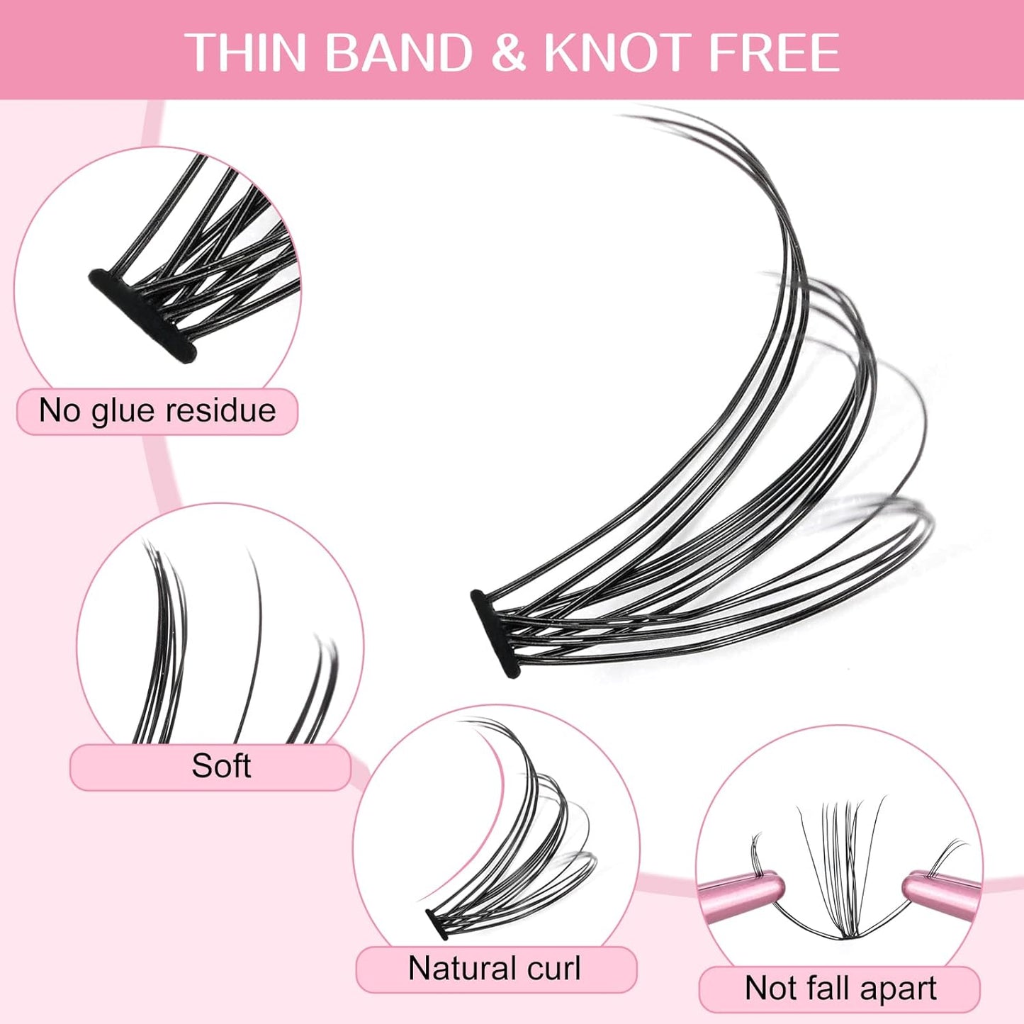 280 Pcs Individual Lashes 20D-D-0.07-9-16mix Cluster Lashes 10D 20D C D Curl Wispy Lashes Bottom Lashes DIY Lashes At Home（20D-D-0.07-9-16mix）