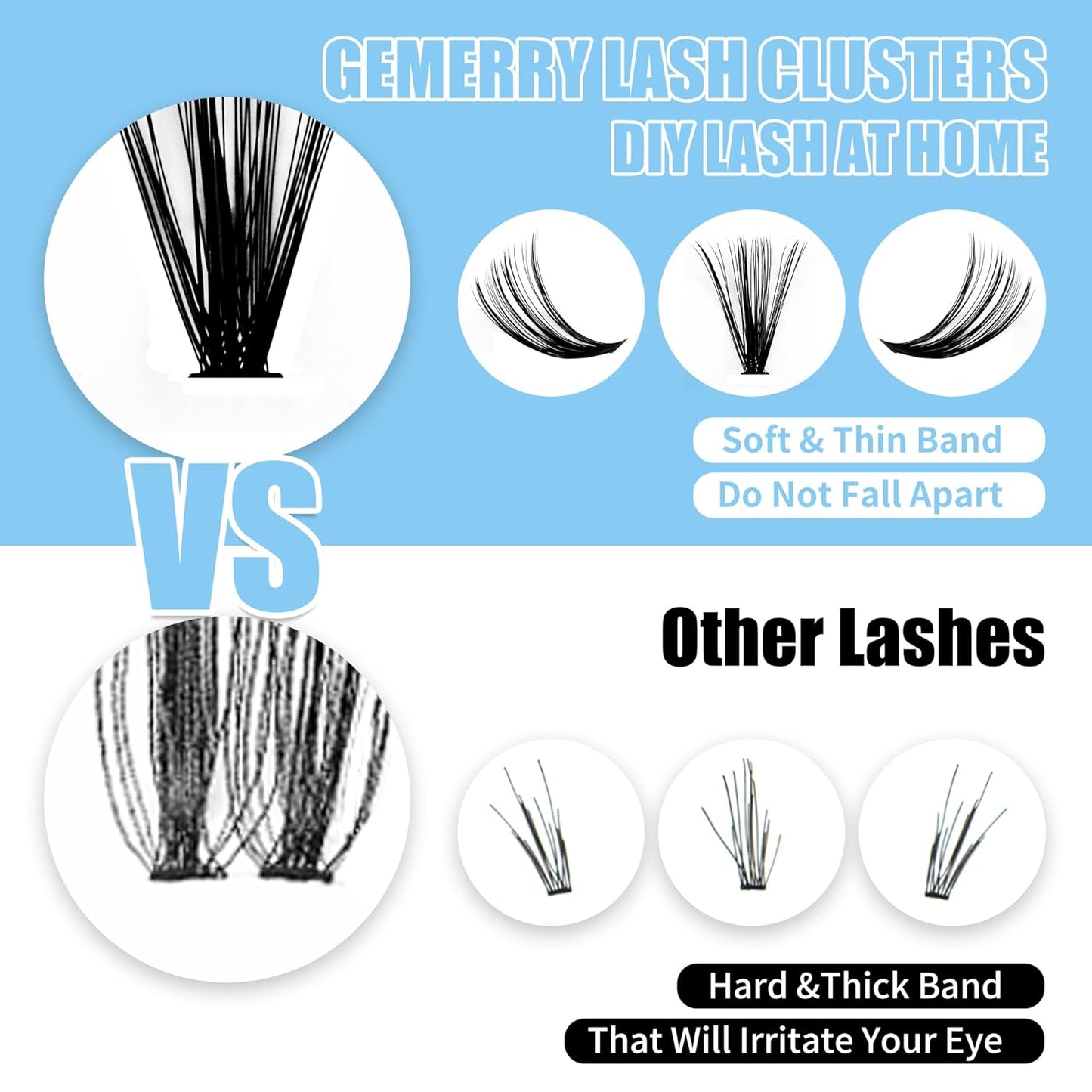Individual Lashes 280pcs Large Tray Lash Clusters 0.07mm 50P C Curl Mix 8-16mm Eyelash Clusters Soft&Lightweight Cluster Lashes Mink Individual Lashes Cluster Mixed Tray Lash Extension Clusters