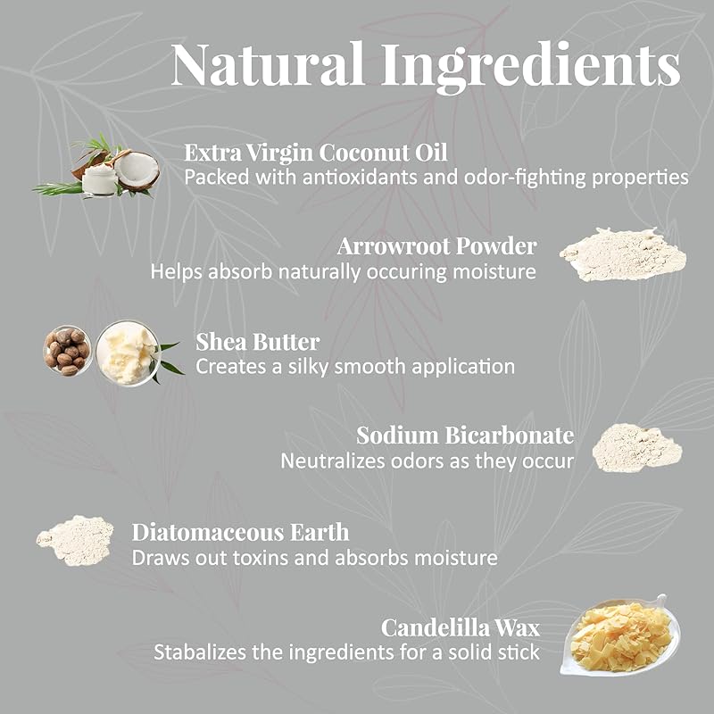 J&L Naturals Aluminum Free Deodorant for Men & Women | 100% Natural Ingredients With Coconut Oil, Shea Butter, & Essential Oils | Sustainable, Eco-Friendly (Peppermint & Bergamot, 3.0 Oz (Single))